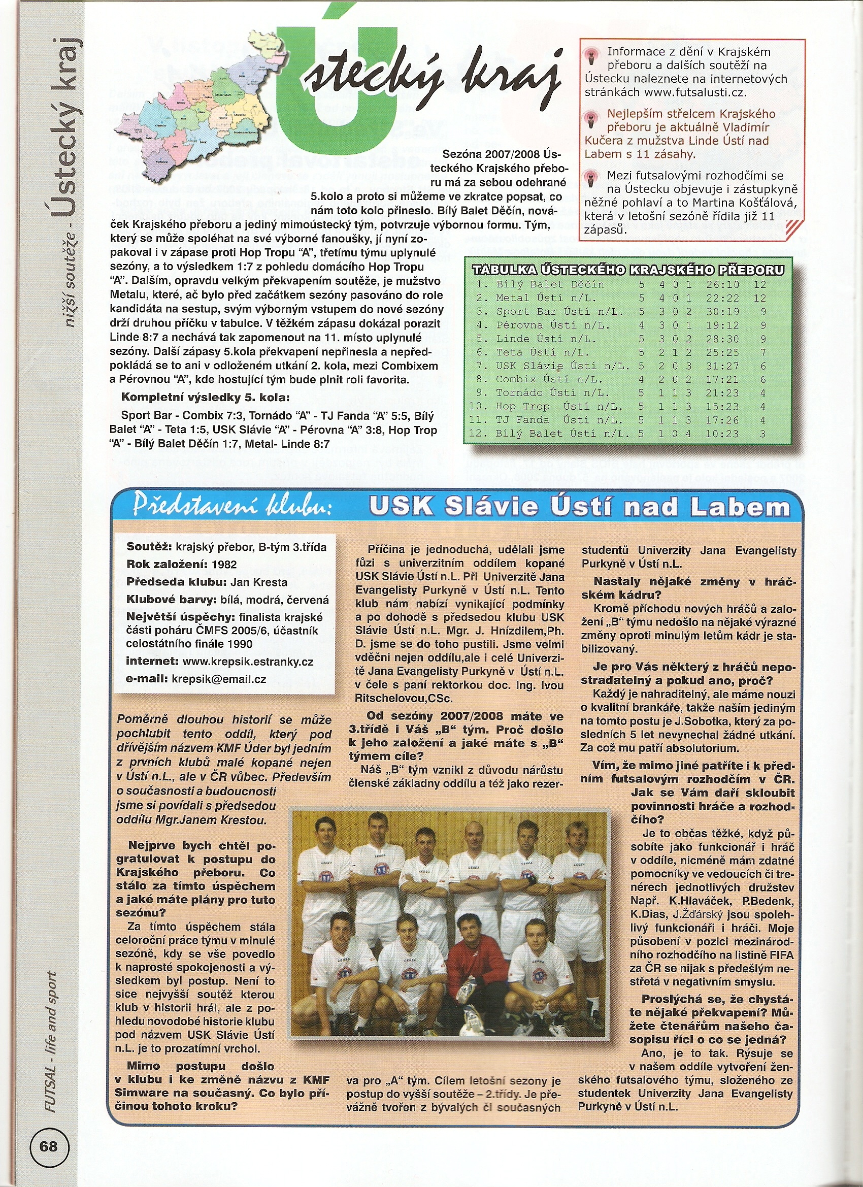 USK kopaná v Futsal magazinu1.jpg